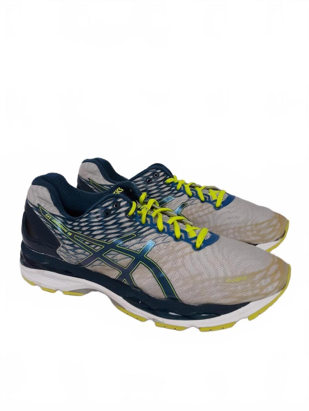 Title: Asics Gel-Nimbus 18 Men 12 D Width Grey Blue T600N